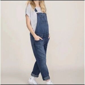 Hatch current/elliot maternity jean overalls 1 small